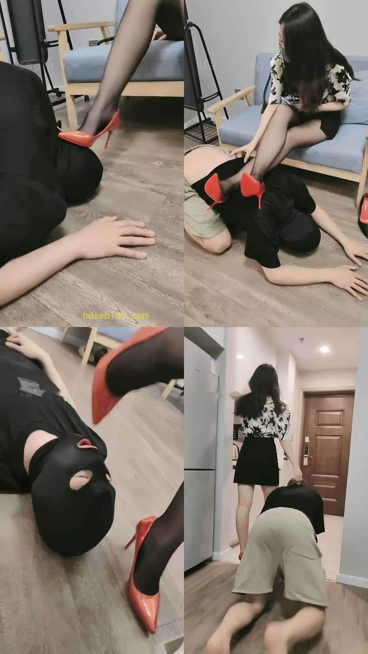 【稚惜】舔脚伺候睡觉/高跟踩/转胯骑马/耳光鞭打