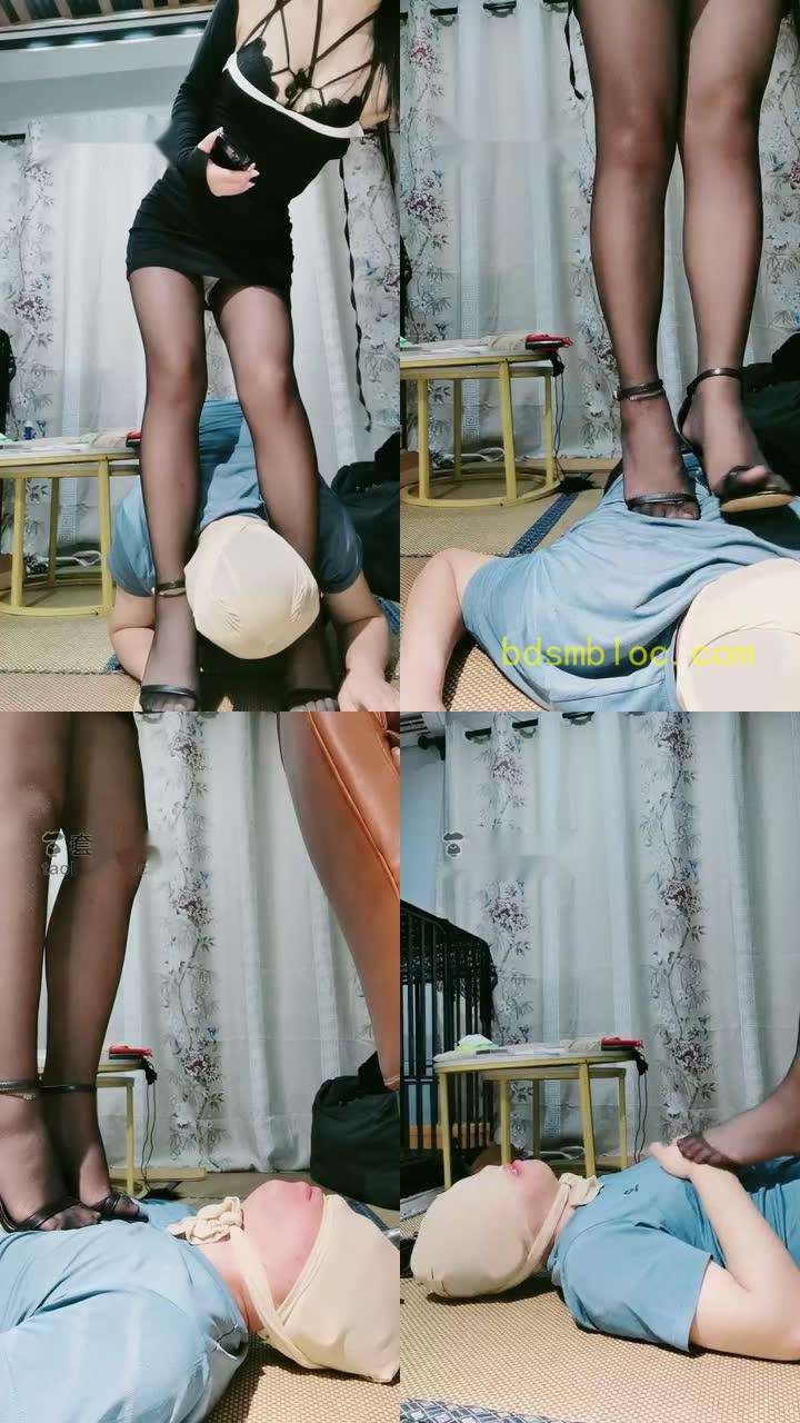 【失心】超狠高跟踩踏虐乳