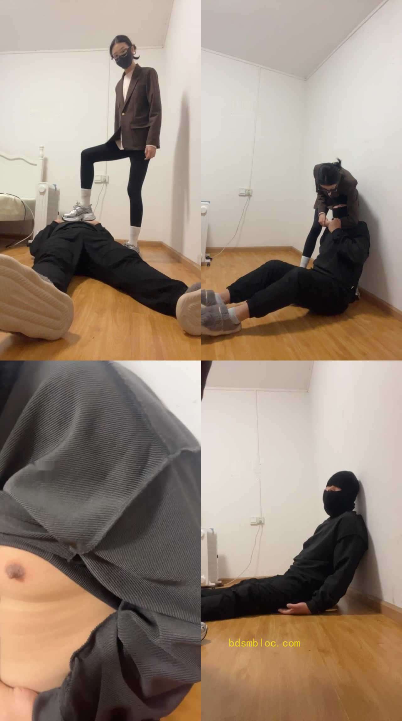 【KKsama】绞杀窒息/鞭打/强制闻运动鞋臭袜子