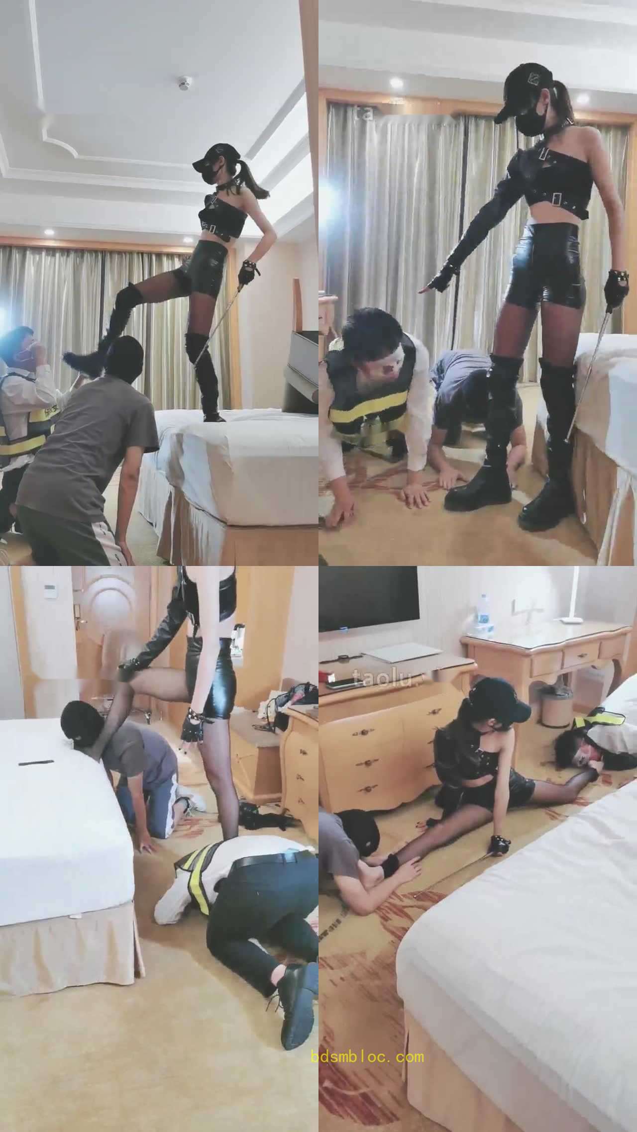 【美娜格格】暴力调教 双男奴 下集