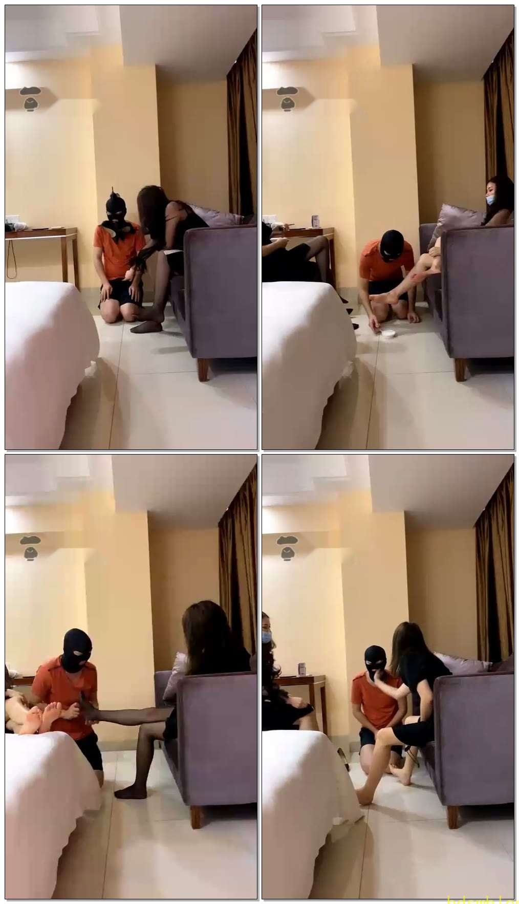 【番番奶奶S&amp;甜心姥姥s】双主S调教酒店服务生
