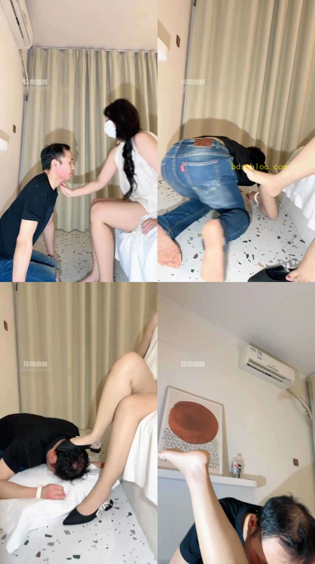 【桃桃樱】耳光sp清理鞋底