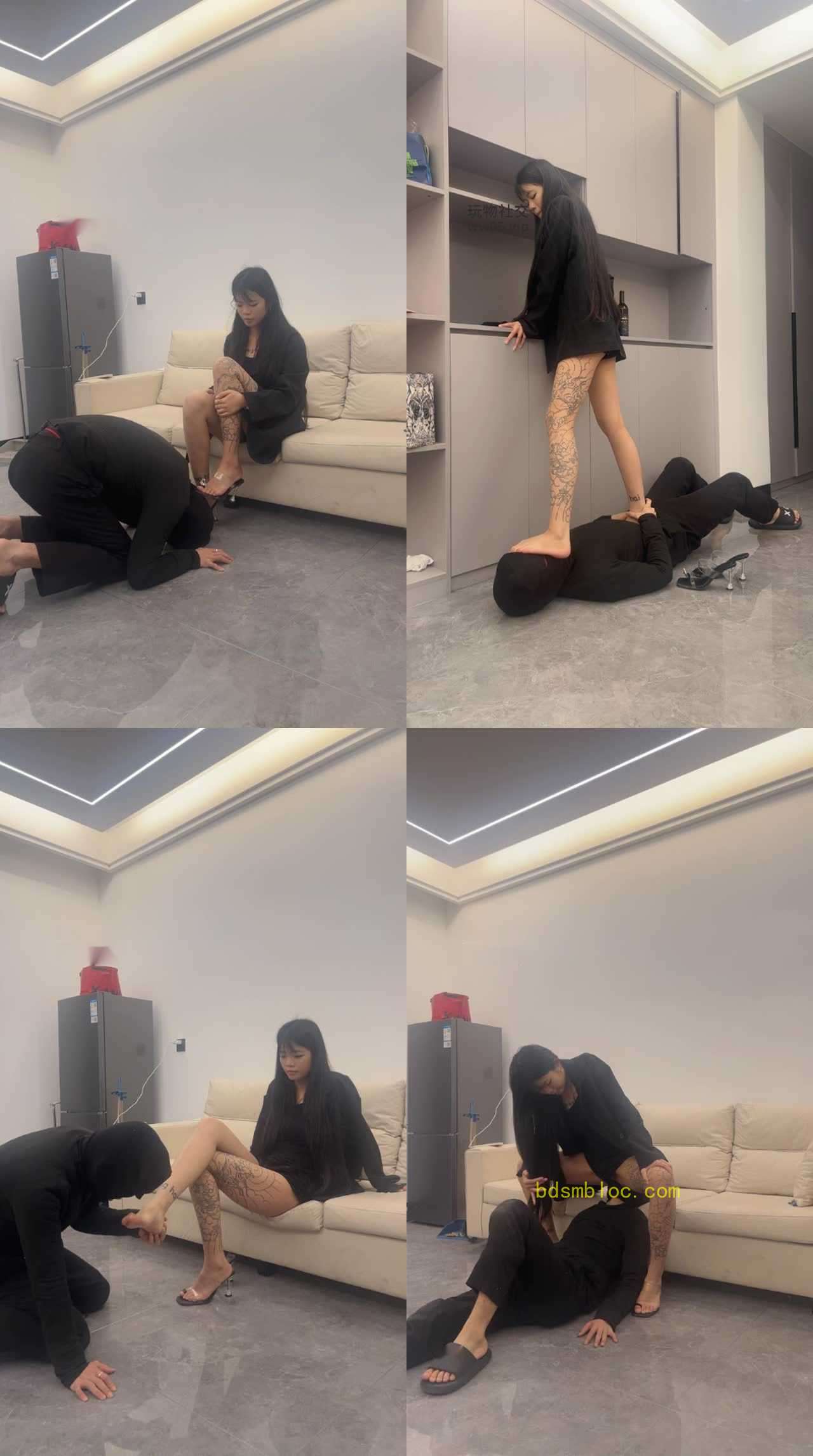 【白鹭】长腿纹身小姐姐-踢裆踩踏坐脸窒息