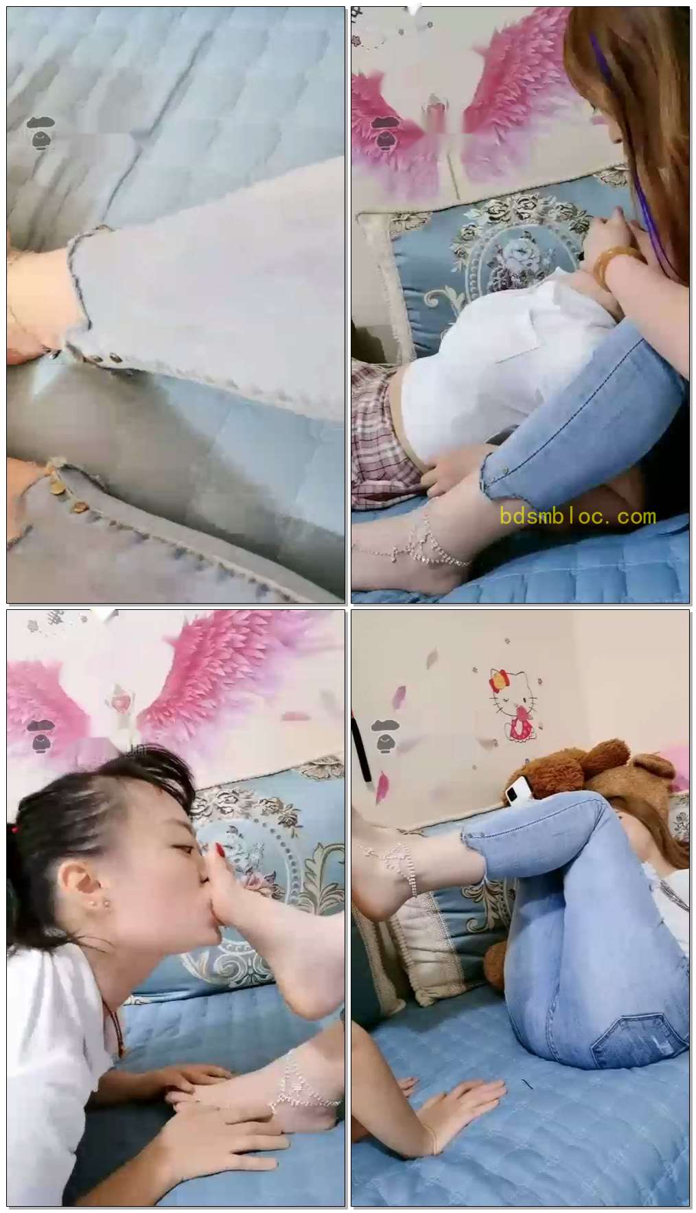 【西安梦幻大大】母狗伺候舔脚闻胯闻屁