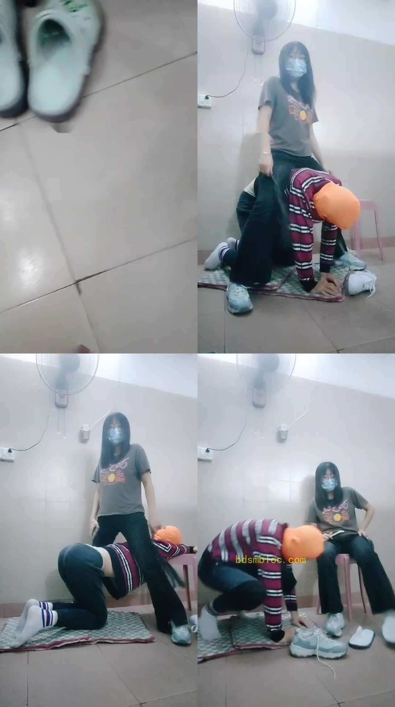【奇了怪了】转胯狗爬/鞭打/白袜脚踩虐
