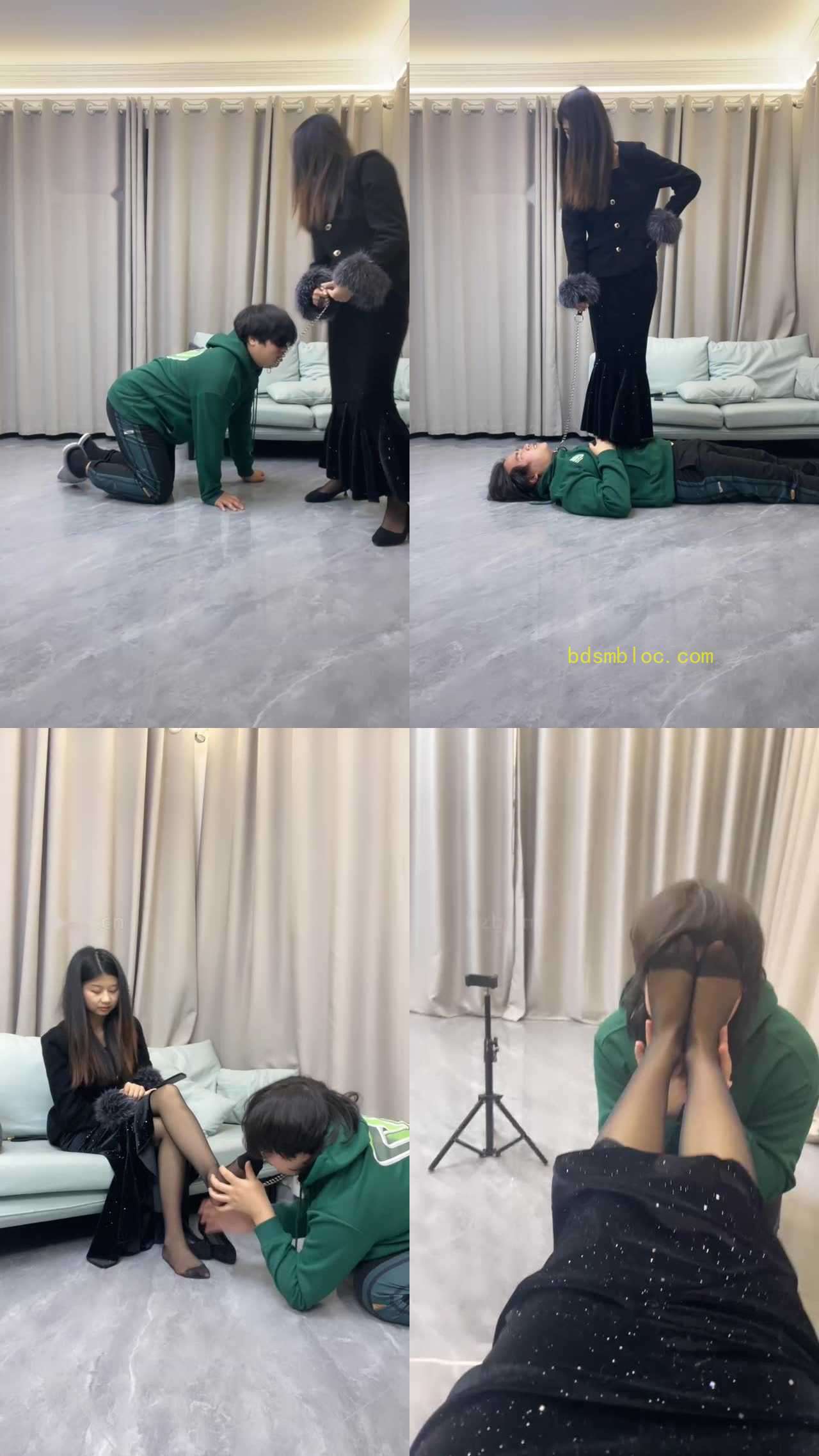 【素人挖掘机】骑马转胯/中指鄙视/踩踏耳光/黑丝脚捂脸