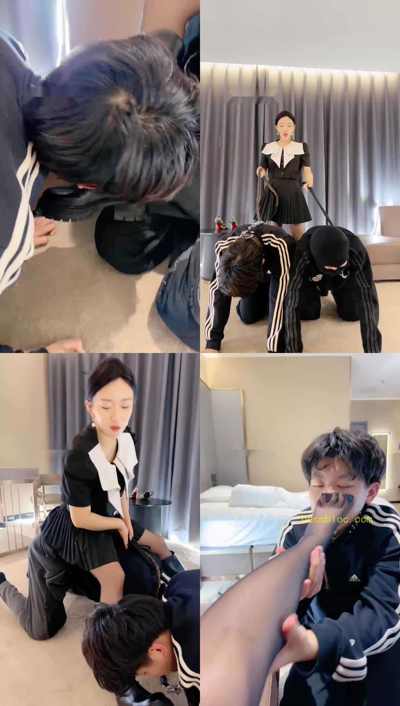 【潘妮女王】双奴-骑马/耳光/拍子鞭打/强制闻靴子