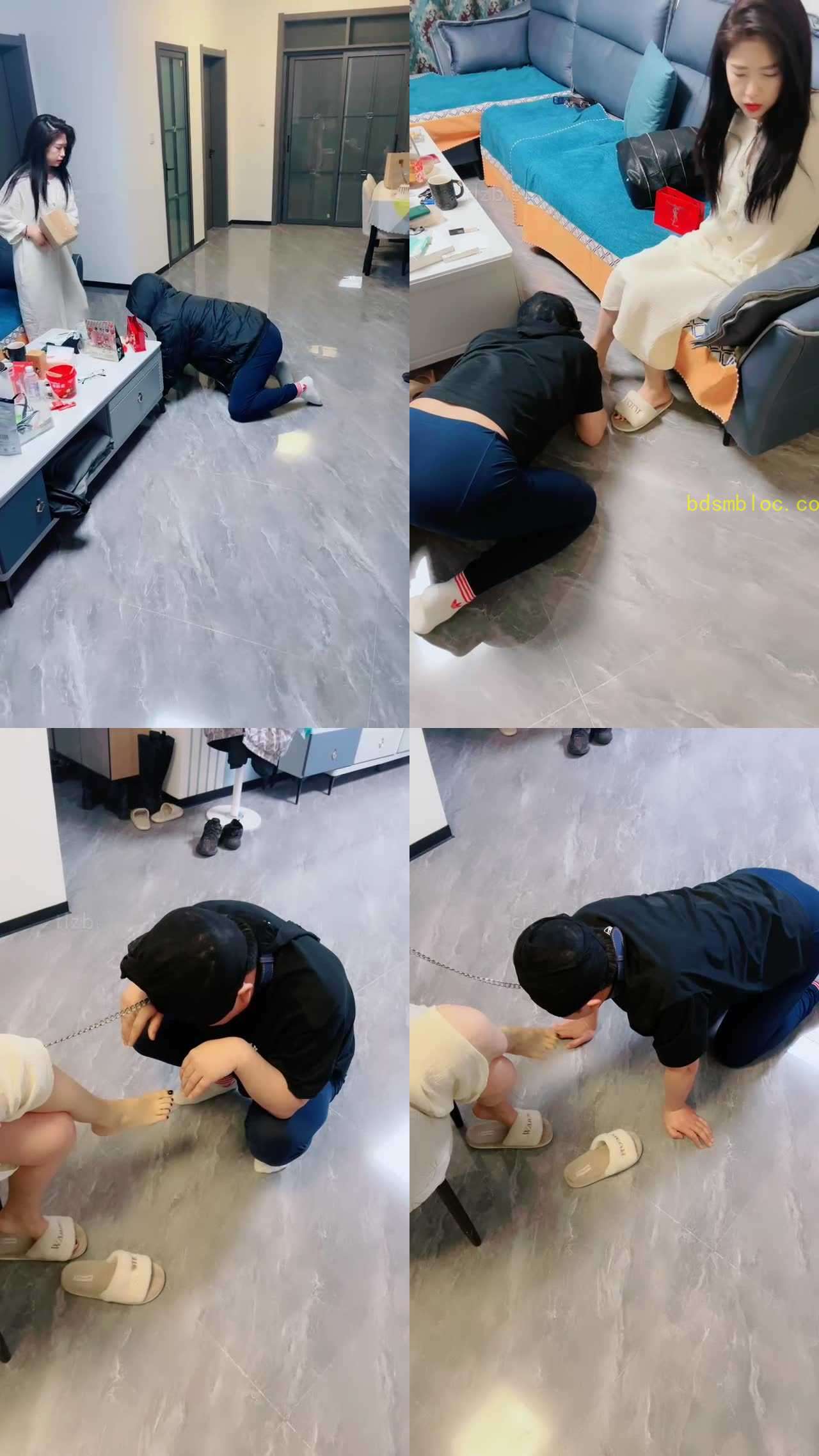 【芷镜小主】暴揍快递小哥后关押狗笼囚禁