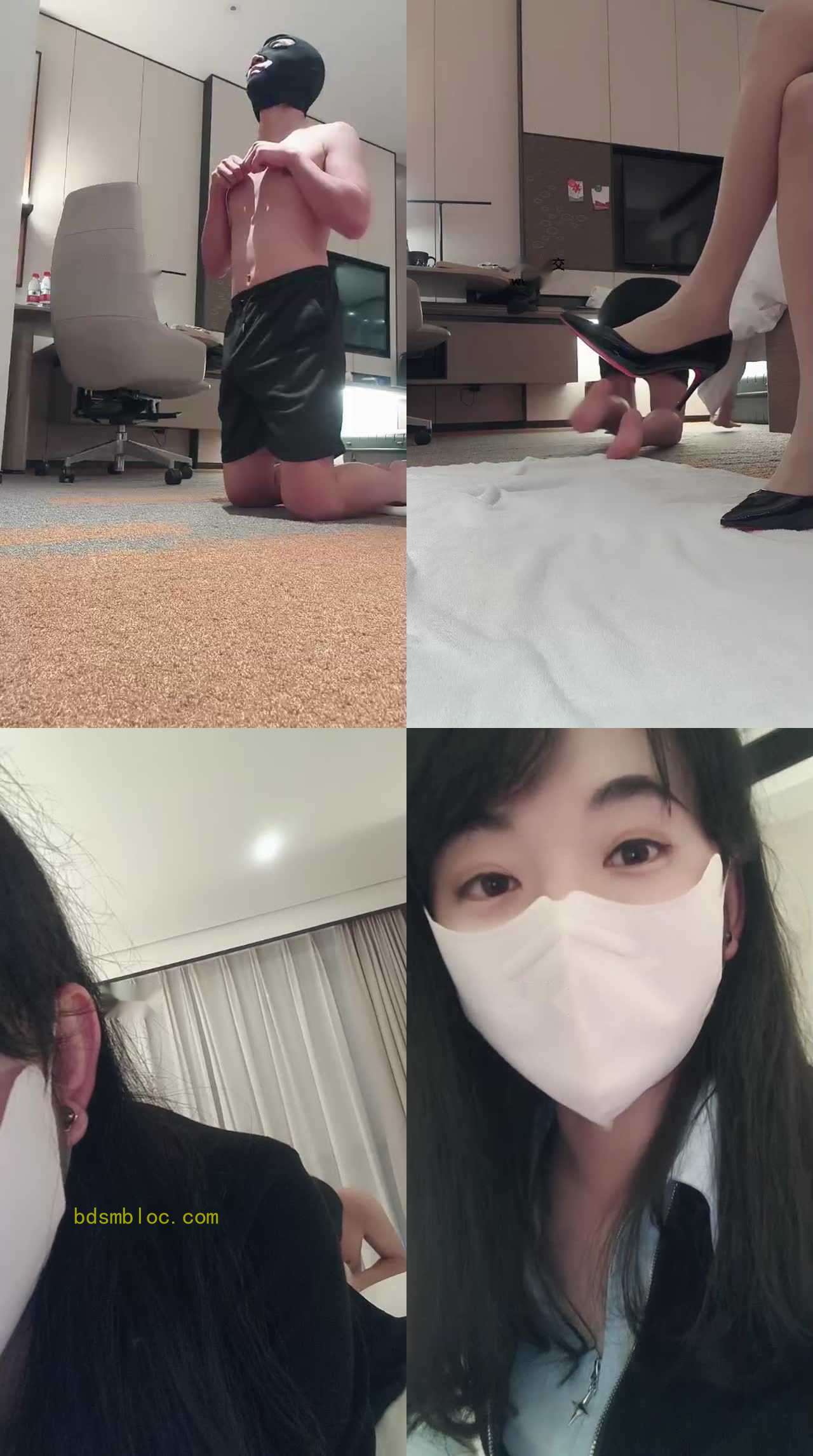 【米小糖】高跟碾压踩/吐口水/踢裆