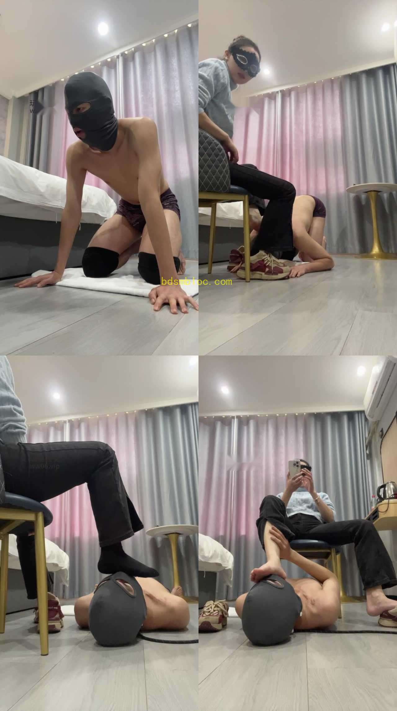 【姗姗】骑马/舔脏运动鞋黑棉袜
