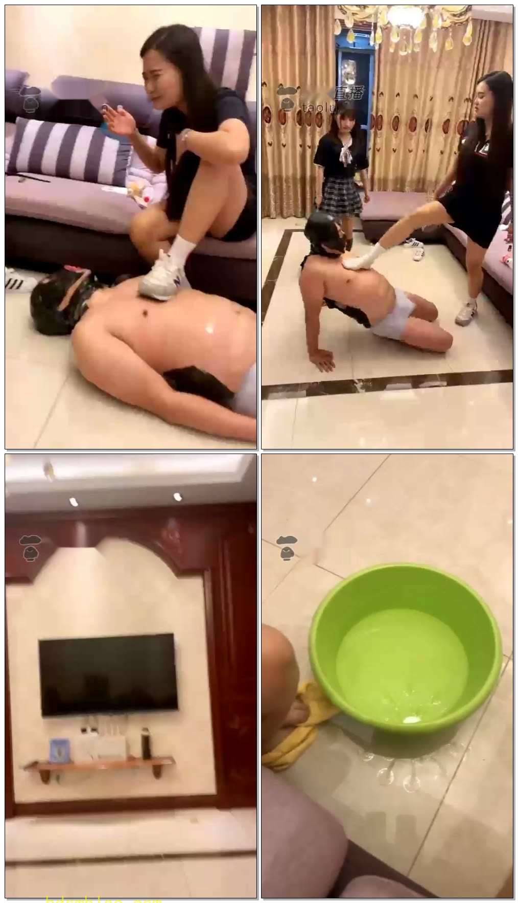 【琳琳s&amp;豆豆s】双主痰盂重耳光