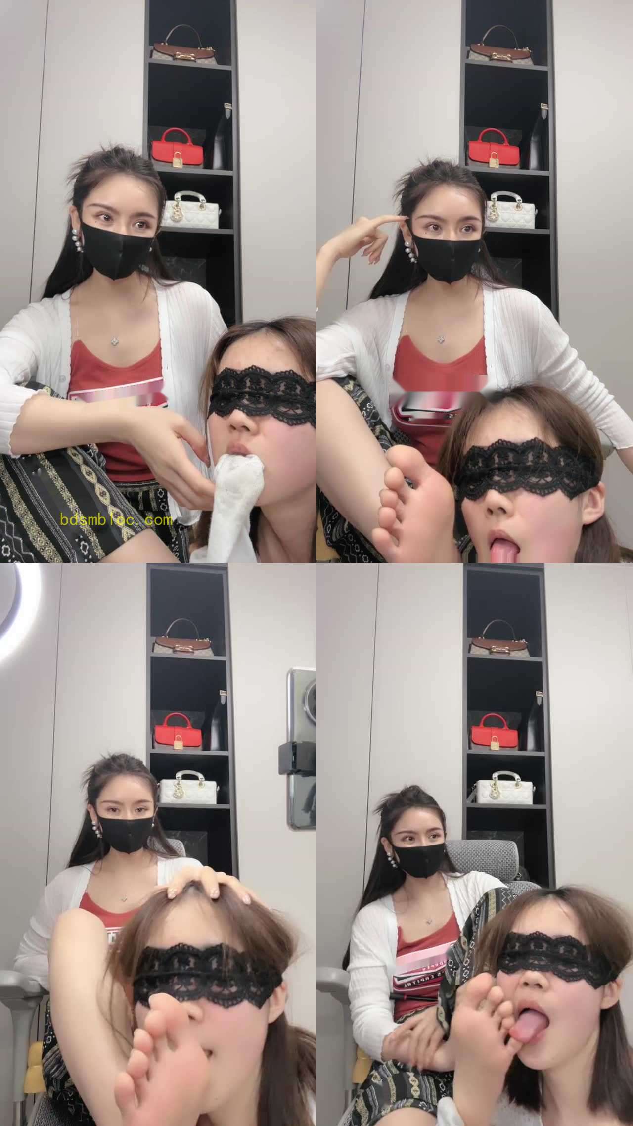 【妆主大大】沉浸式裸足狂舔/脏臭白袜咀嚼