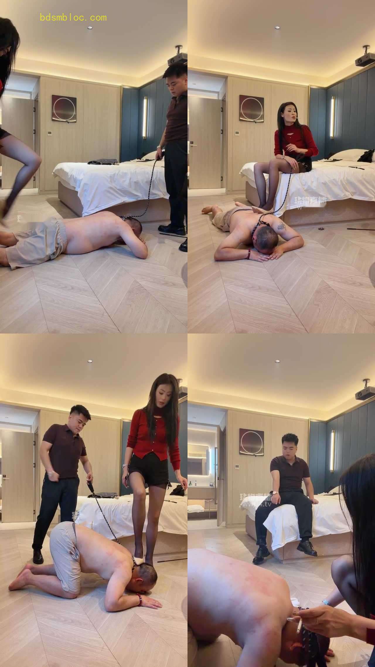 【可可夫妻s】可可情侣主强制小矮奴刑马桶