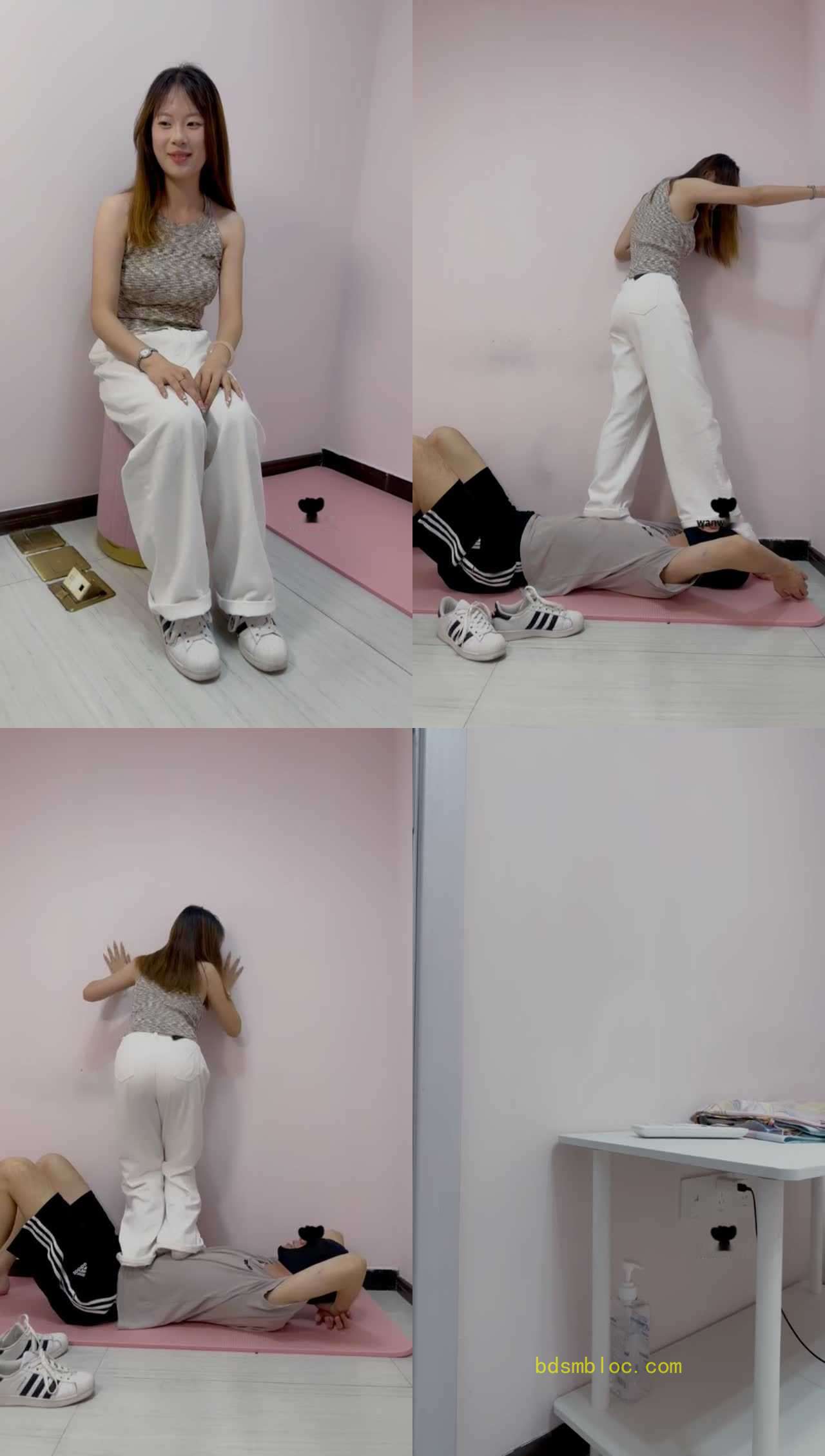 【狗哥】开发健身女神-小白鞋棉袜-窒息/踩踏
