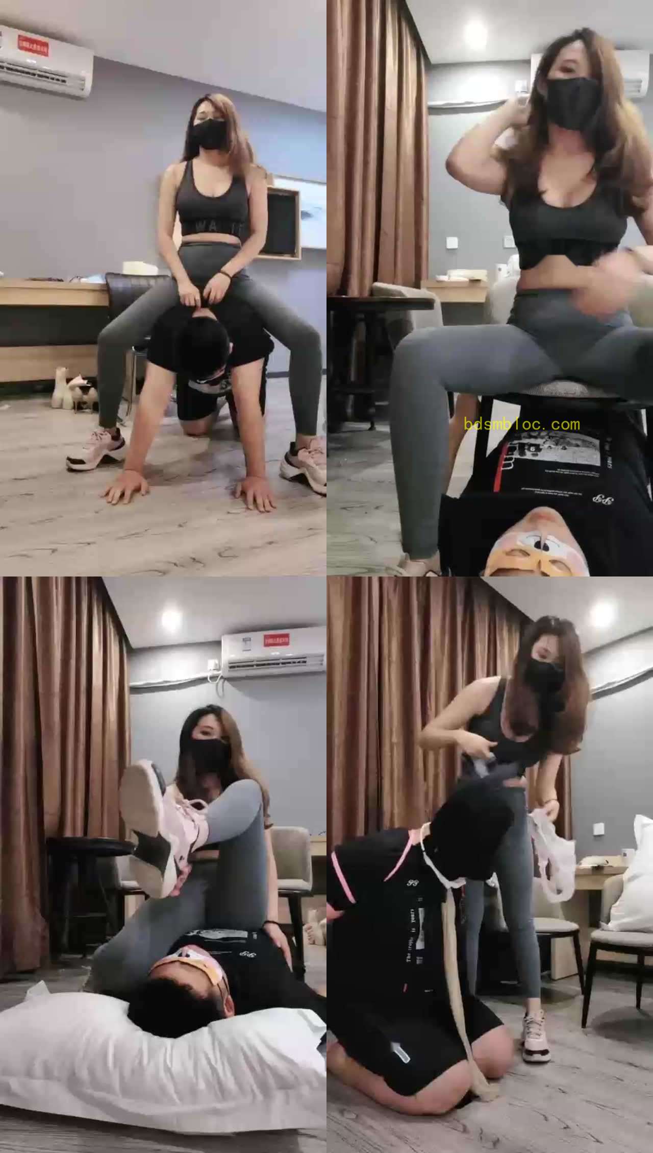 【若依】敢偷健身美女的原味，抓起来狠虐胸闷窒息、腋下窒息，输液灌圣水