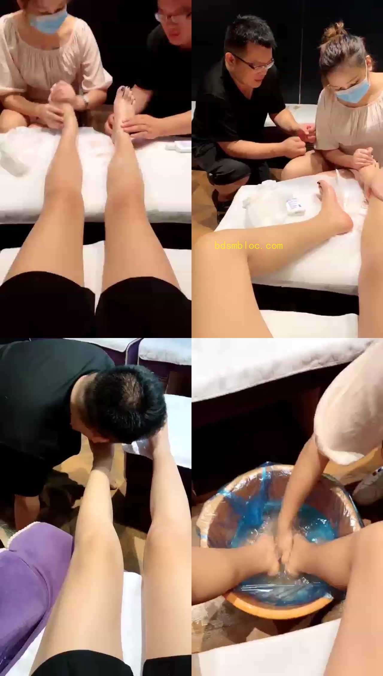 【虞姬】足浴店间技师脚，舔裸足，喝圣水