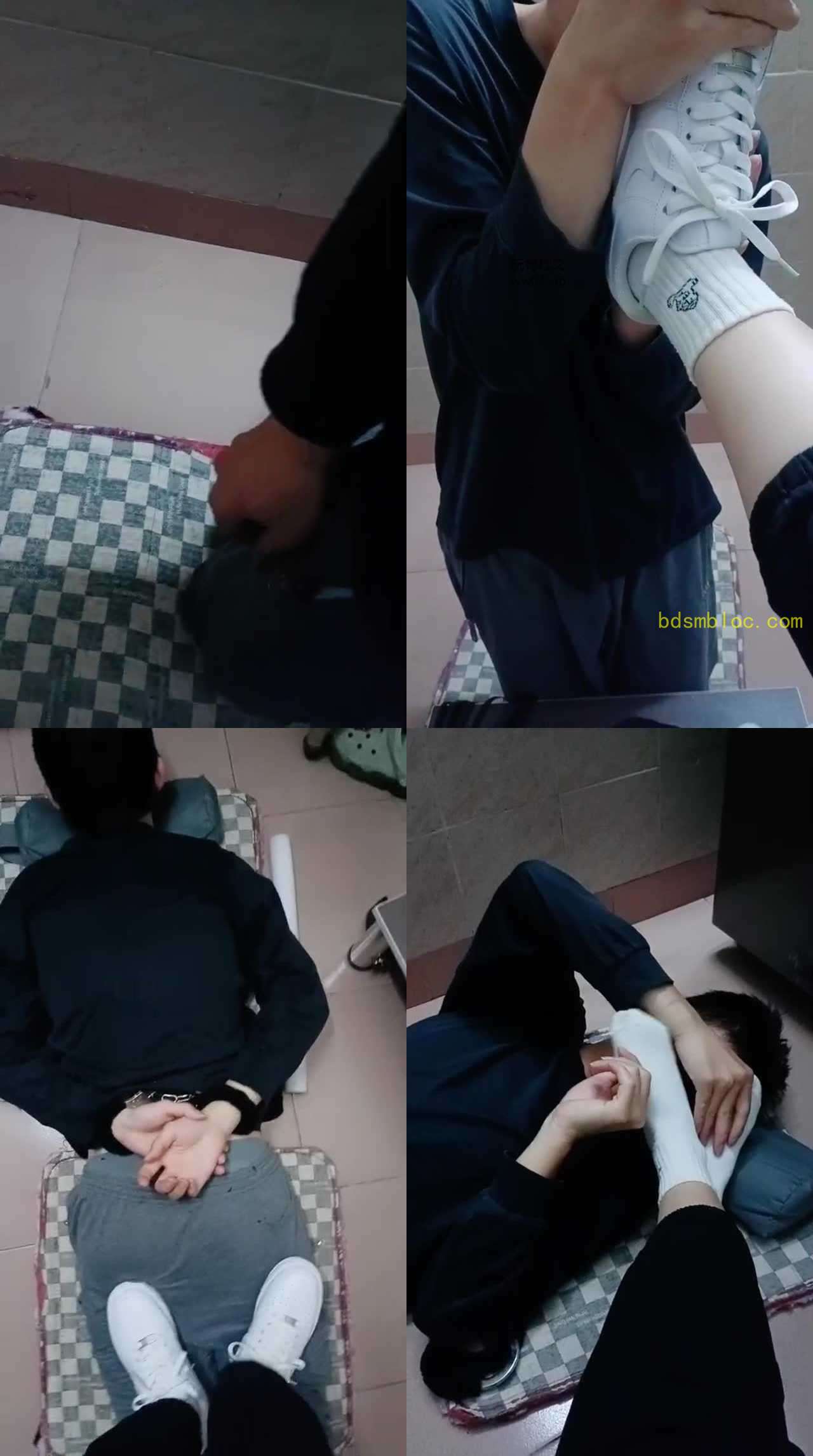 【奇了怪了】手铐反绑/小白鞋白袜虐