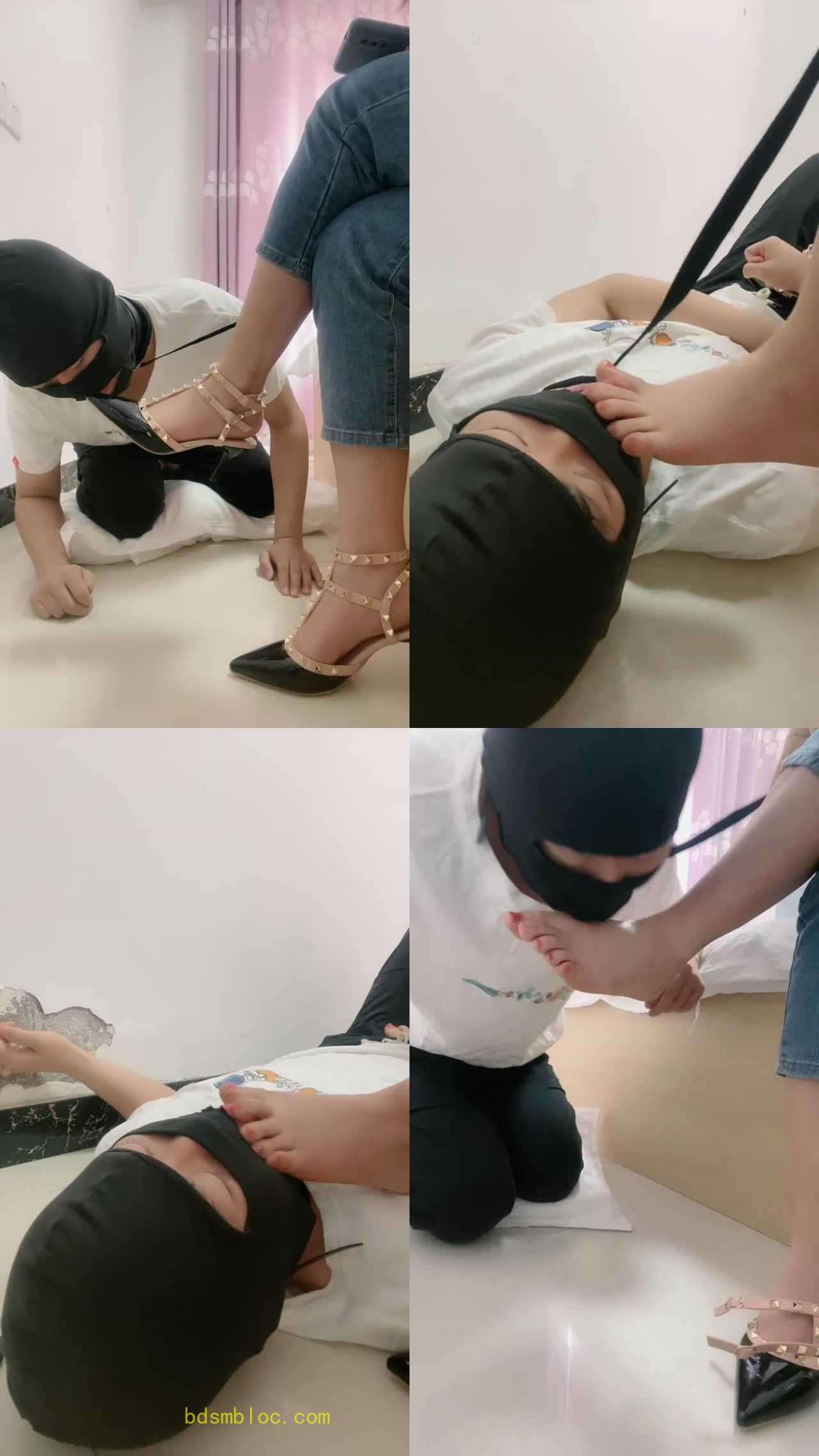 【妖姬】狗舌清理铆钉高跟/品尝原味jio