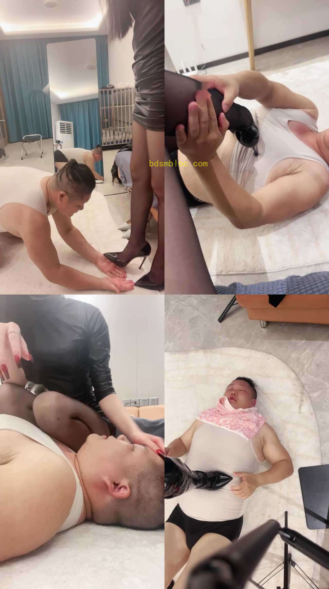 【诗诗】高跟长靴重度踩踏/掐脖窒息