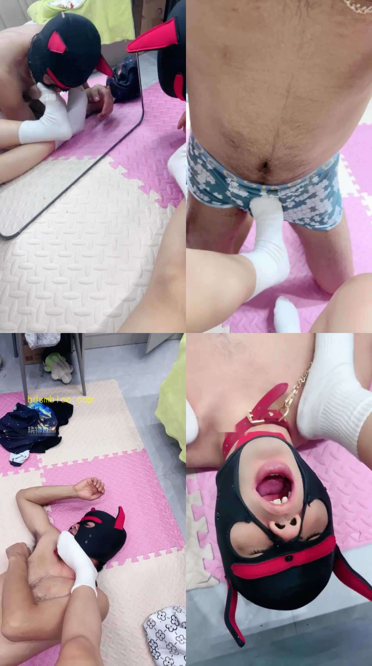 【陌离】臭棉袜玩弄贱狗