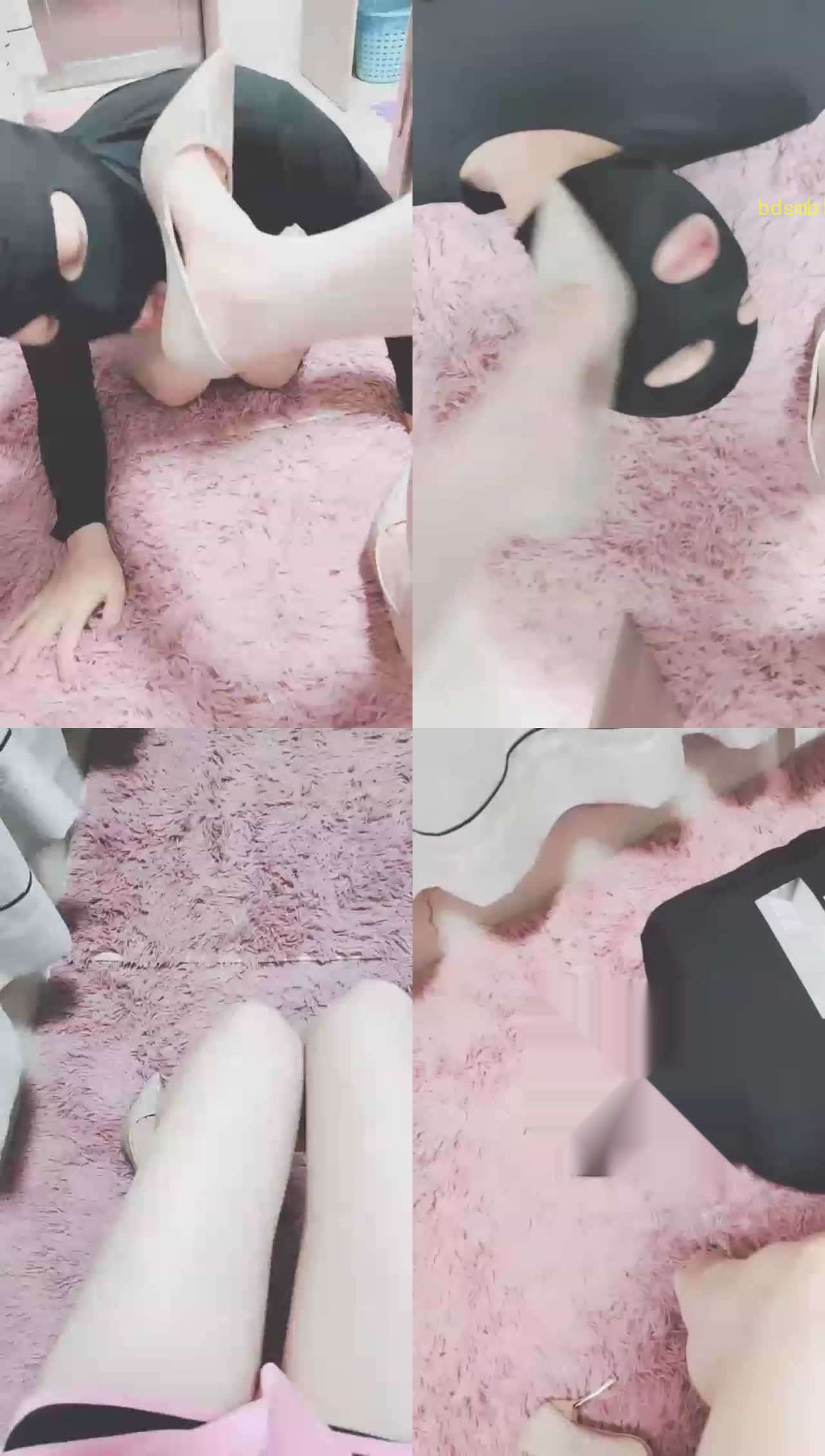 【灵竹】舔鞋，舔脚，踩踏