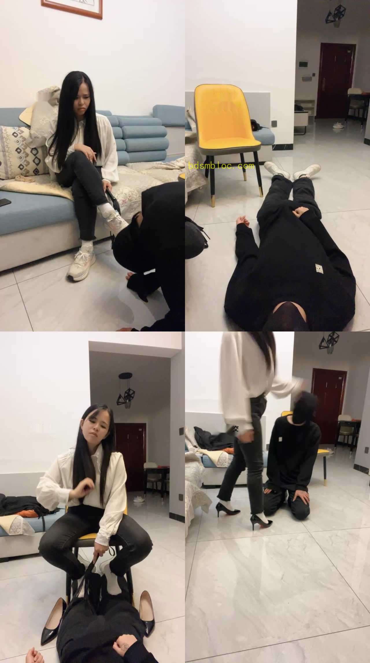 【凶大无挠】舔闻脏鞋白袜/重度鞭打