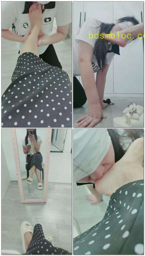 【璃茉老师】裸足服侍女仆第一次强制洗脚水