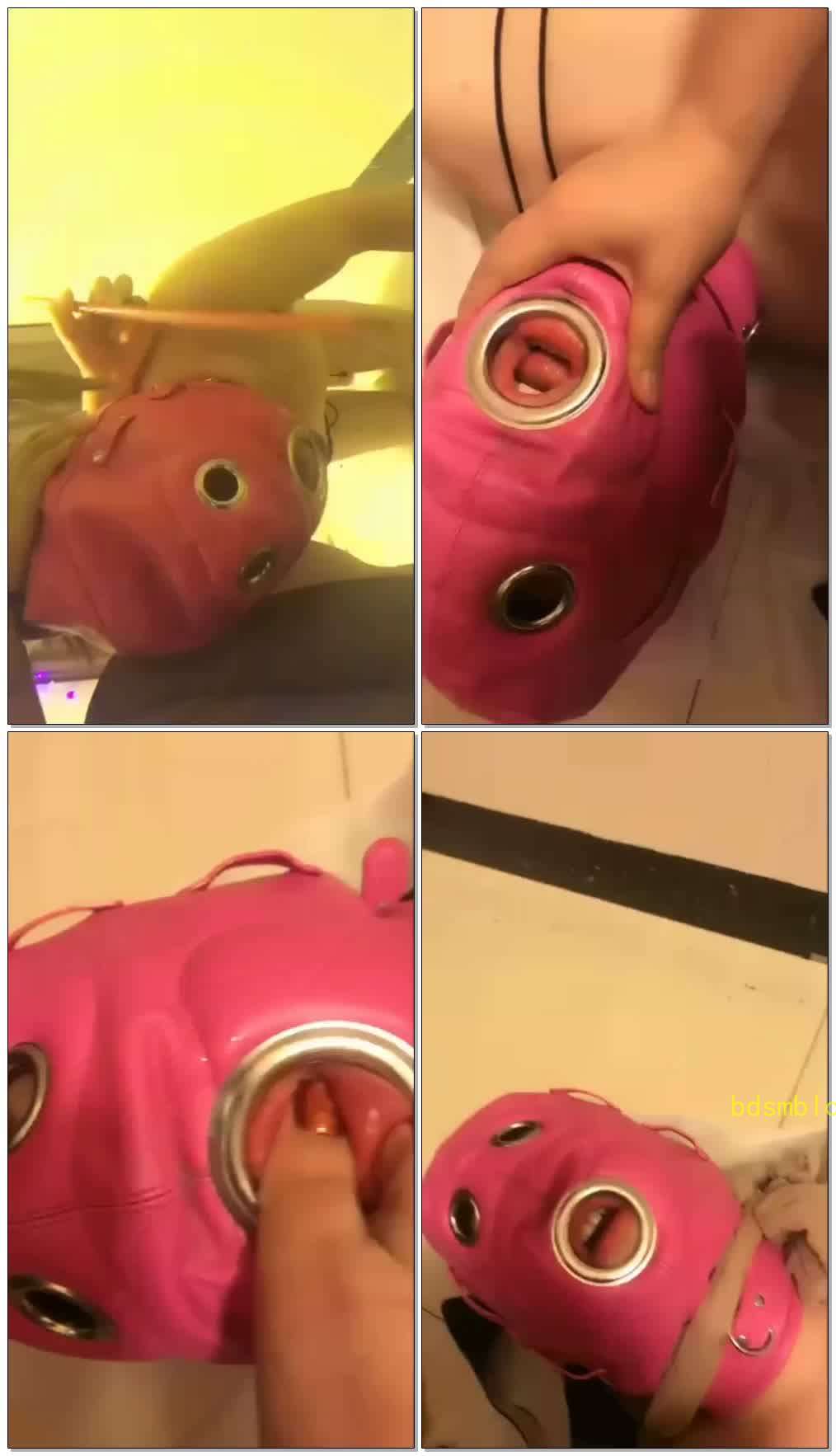 【小爱老师S】张开狗嘴接住主人的圣物，丝袜塞满狗嘴