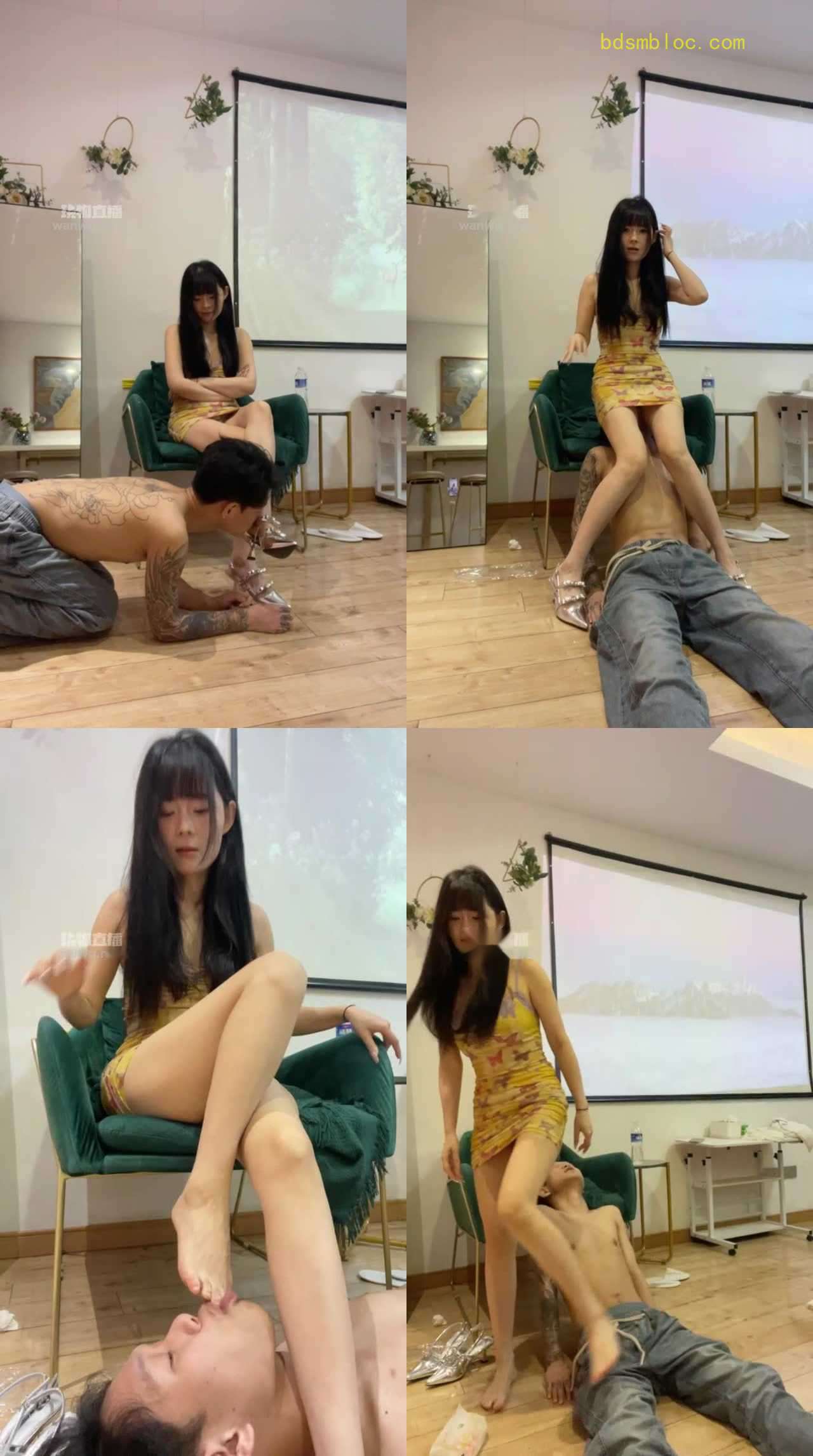 【婉纱S】深喉踩踏