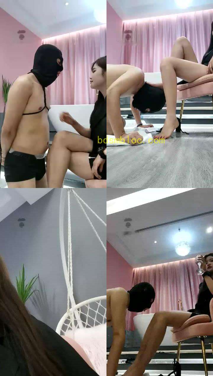 【夏馨S】耳光 踩踏 虐乳 舔脚  官方已删