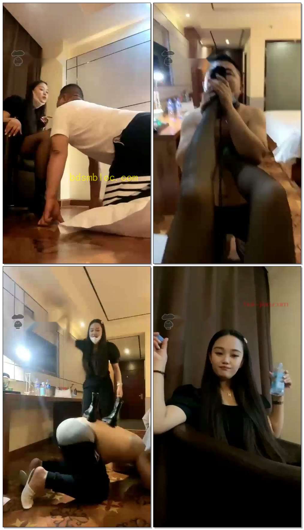 【琳琳S】致命黑丝虐贱狗，强制圣水刷牙，舔靴子