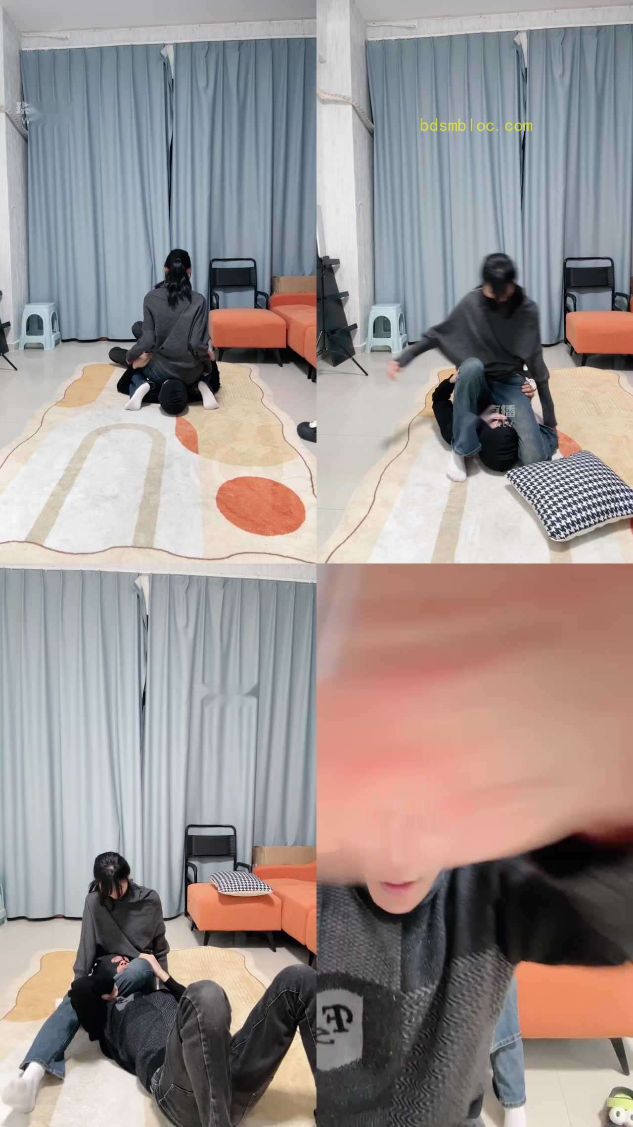 【猴歌】07女大紧身牛仔裤调教