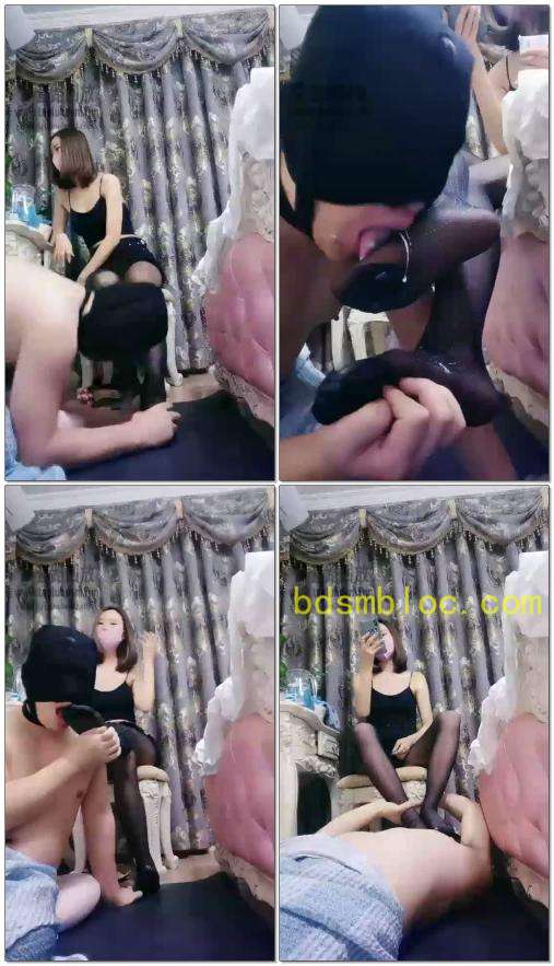 【蜘蛛女王】舔丝袜脚，口水