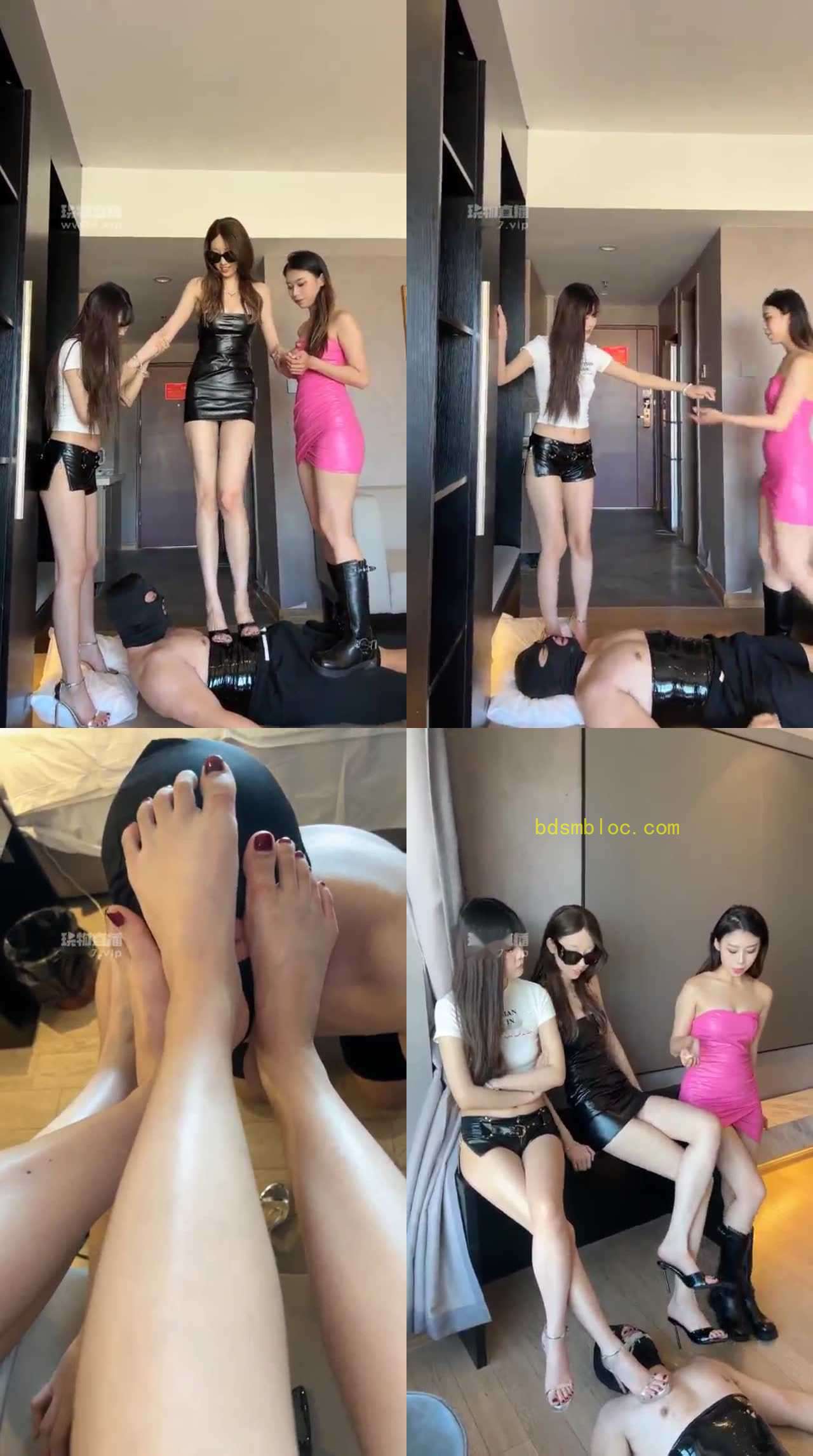 【04回归】三个车模女神 狠踩贱狗
