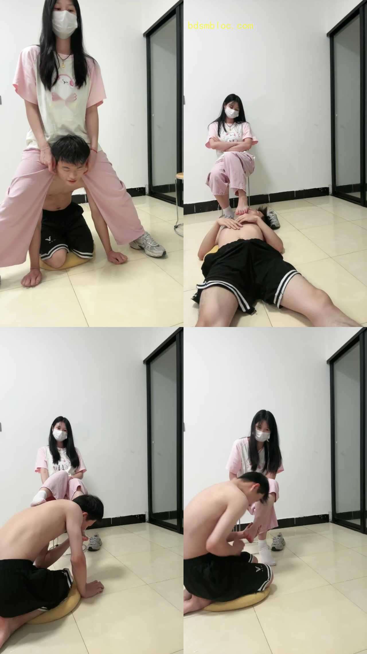 【彩虹大人s】00后精神小妹白袜汗脚调教