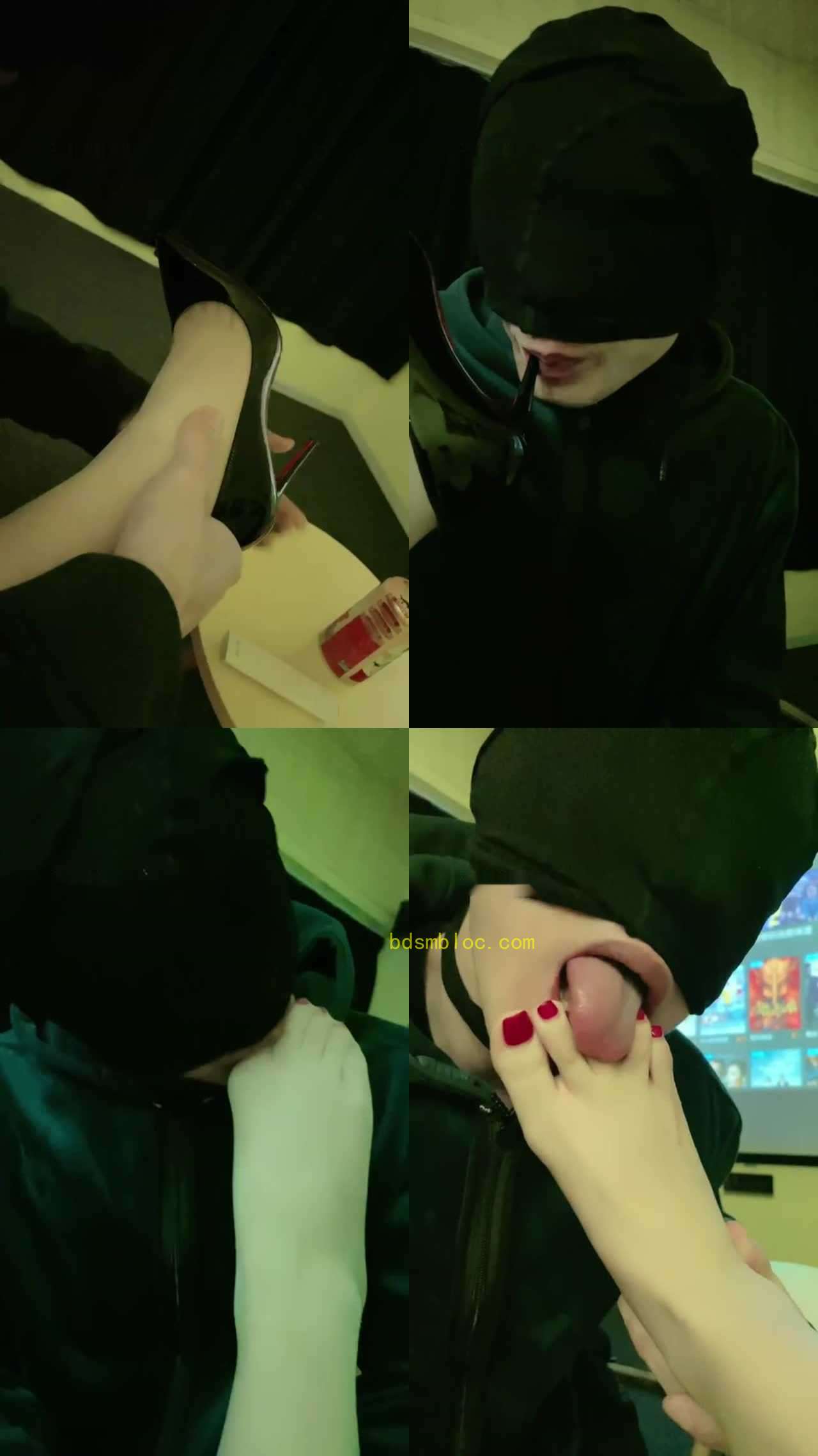 【风吟女神】私人影院让老板舔臭脚丫