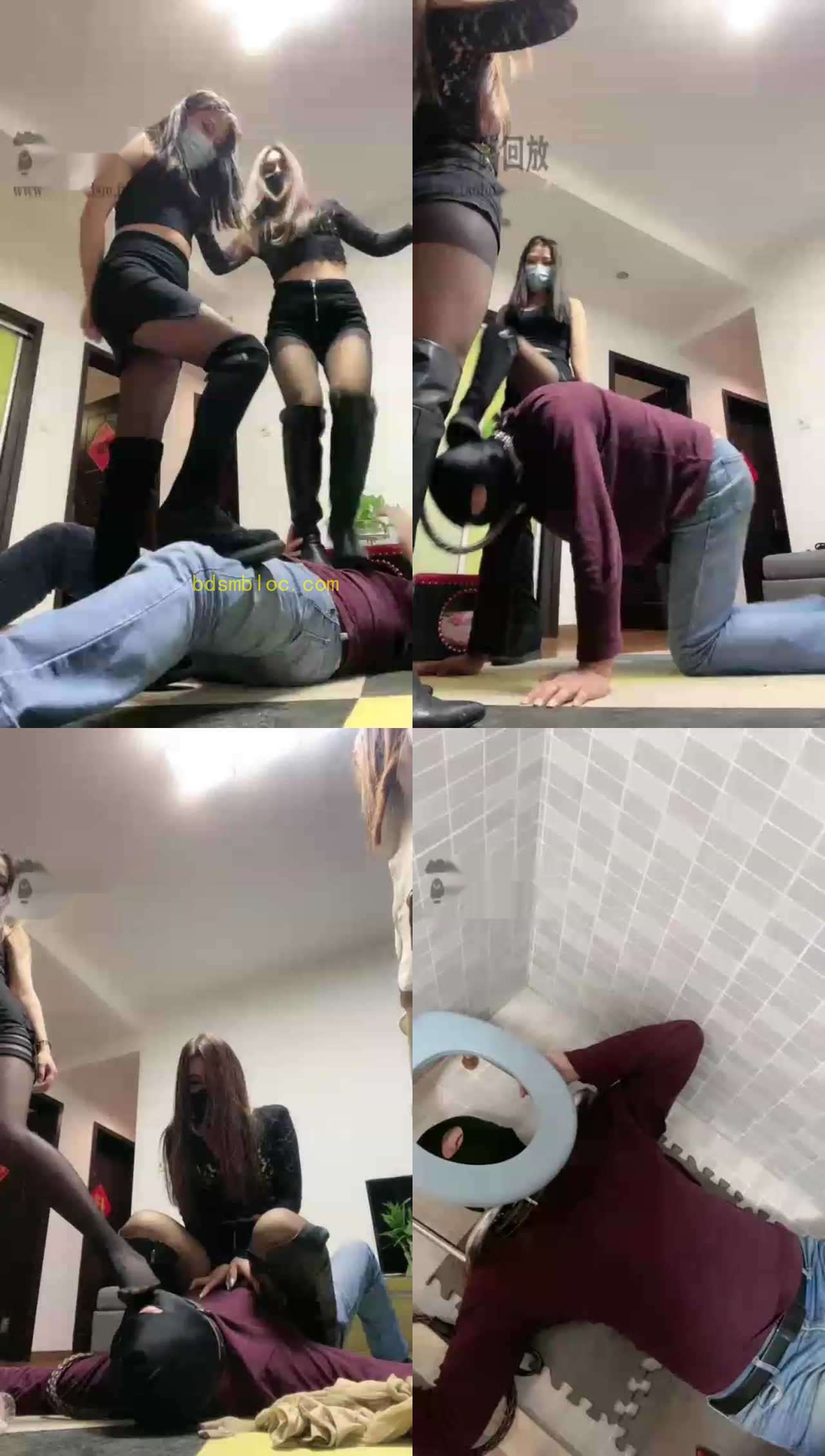 【苏州十三姨S】三主惩罚偷衣狗做共用厕所
