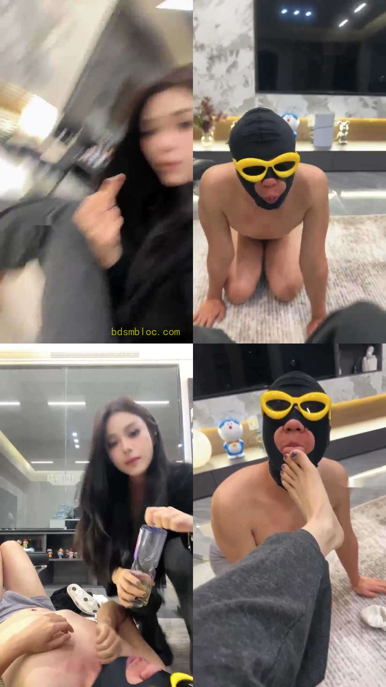 【零心】白袜裸足舔脚深喉喝圣水