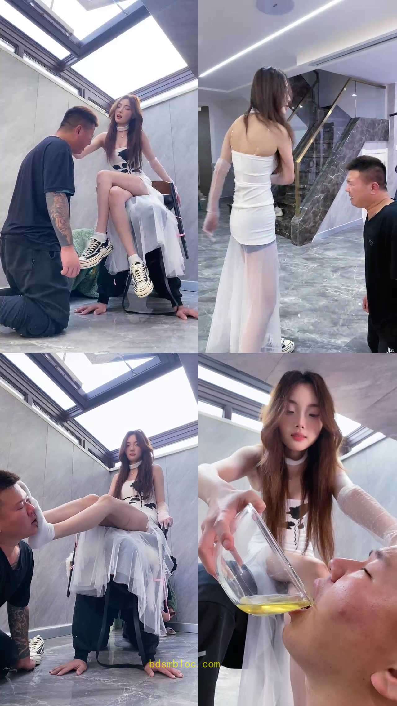 【麋鹿银儿】狂抽耳光/物化座椅/踢踹/揪耳朵/喂口水/灌圣水