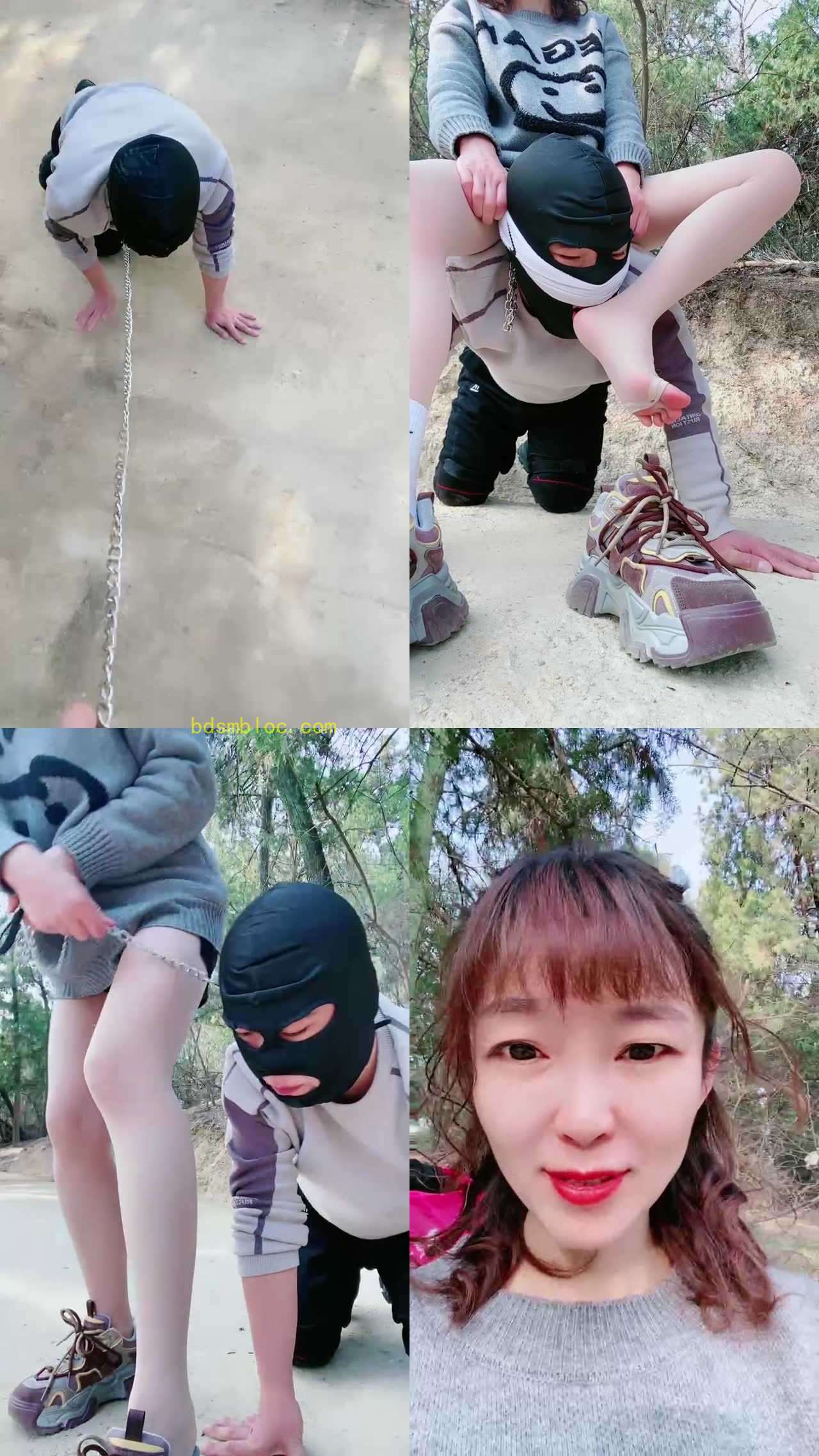 【缘彼大大】户外爬山骑马转胯/闻舔原味白袜