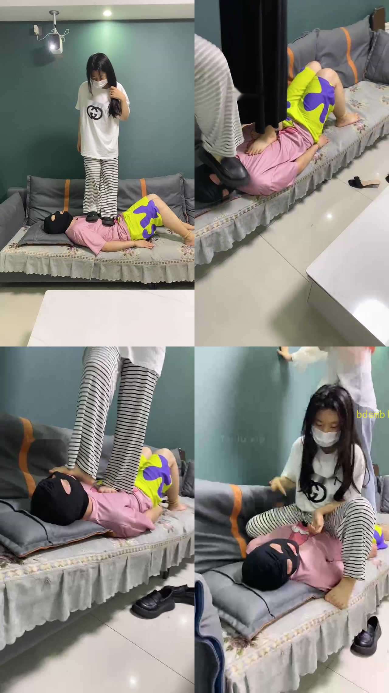 【精神小妹】3S学生主全体重跳踩