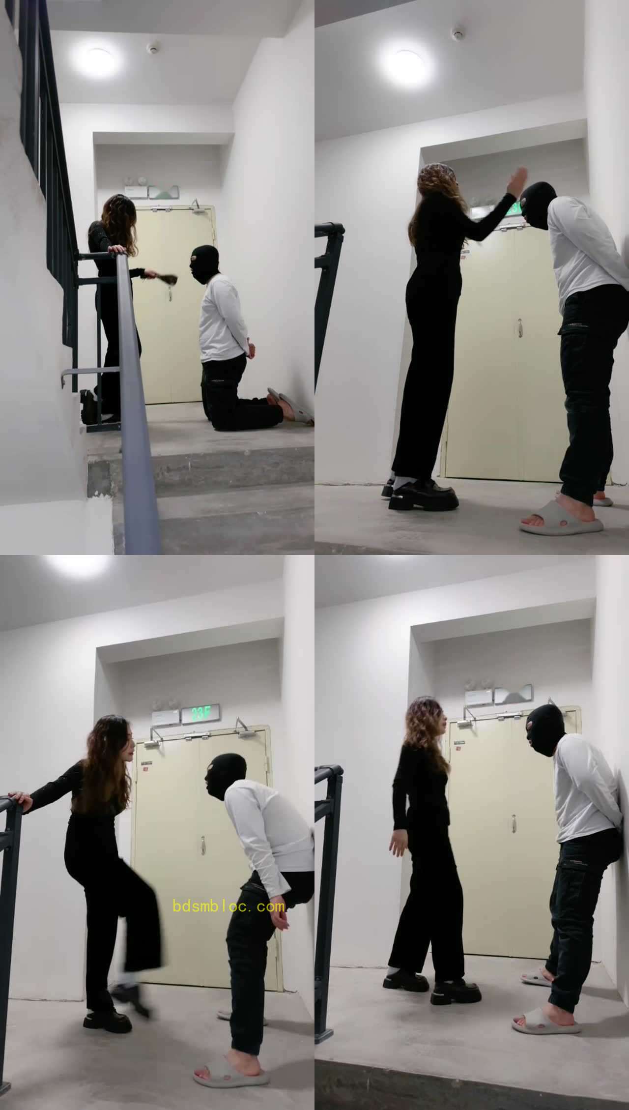 【有希子】楼道遛狗/重度提档/骑马鞭打/皮鞋白袜踩踏【完整版】
