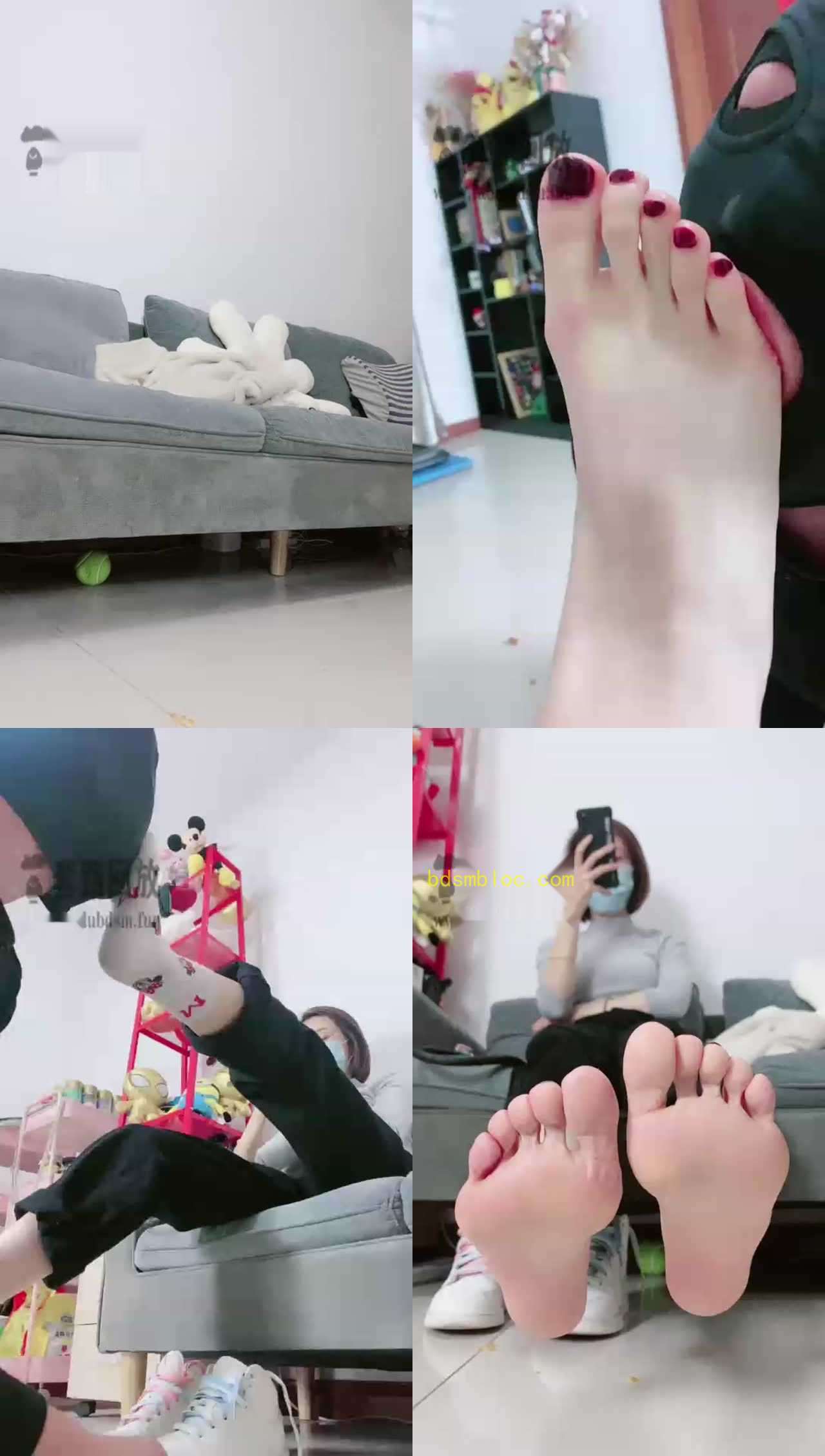 【Q月s】舔脚场超特写不射没有小JJ