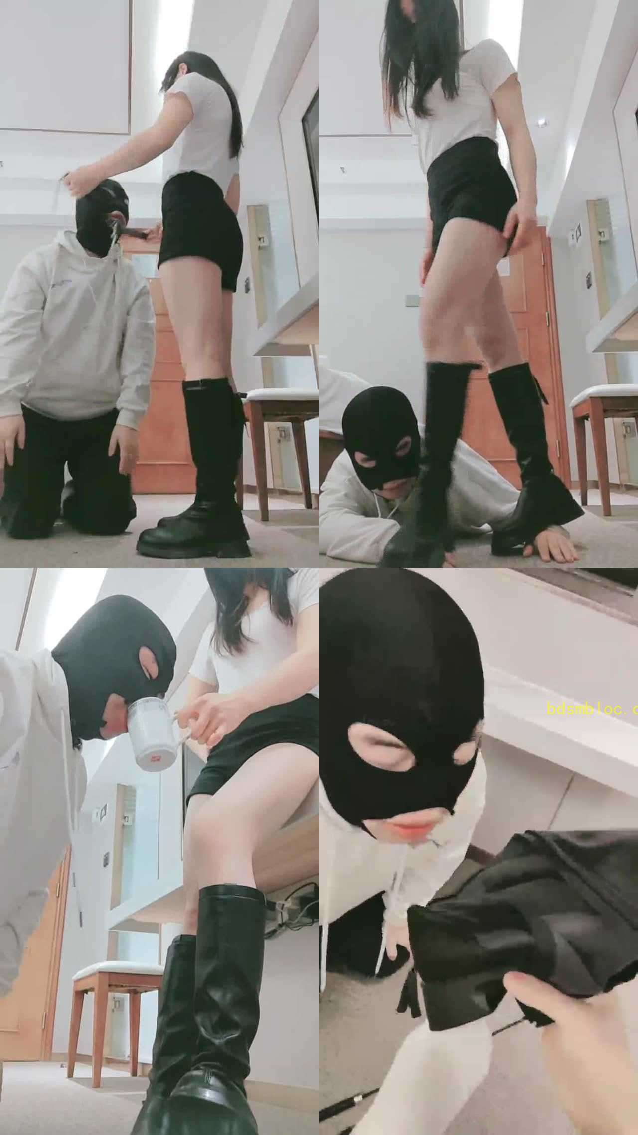 【妮蔻】重度sp/长靴碾压踩/清理脏鞋底/强制闻鞋闻袜