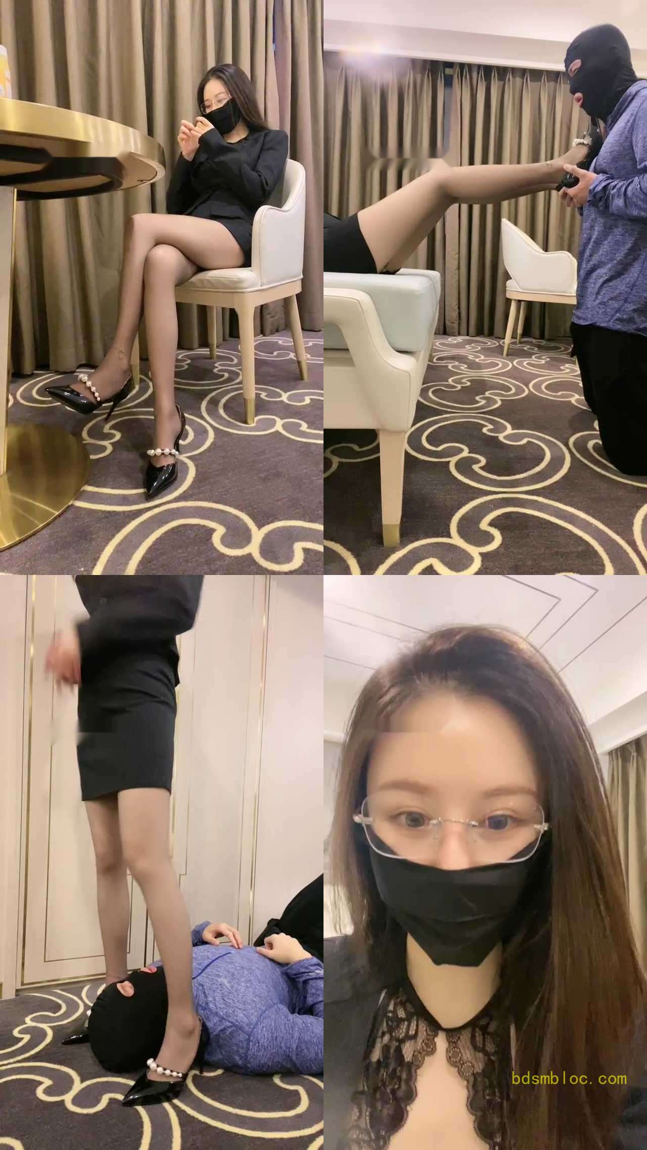 【扶桑圣女】长腿白领S-黑丝高跟踩踏/恋足狂舔