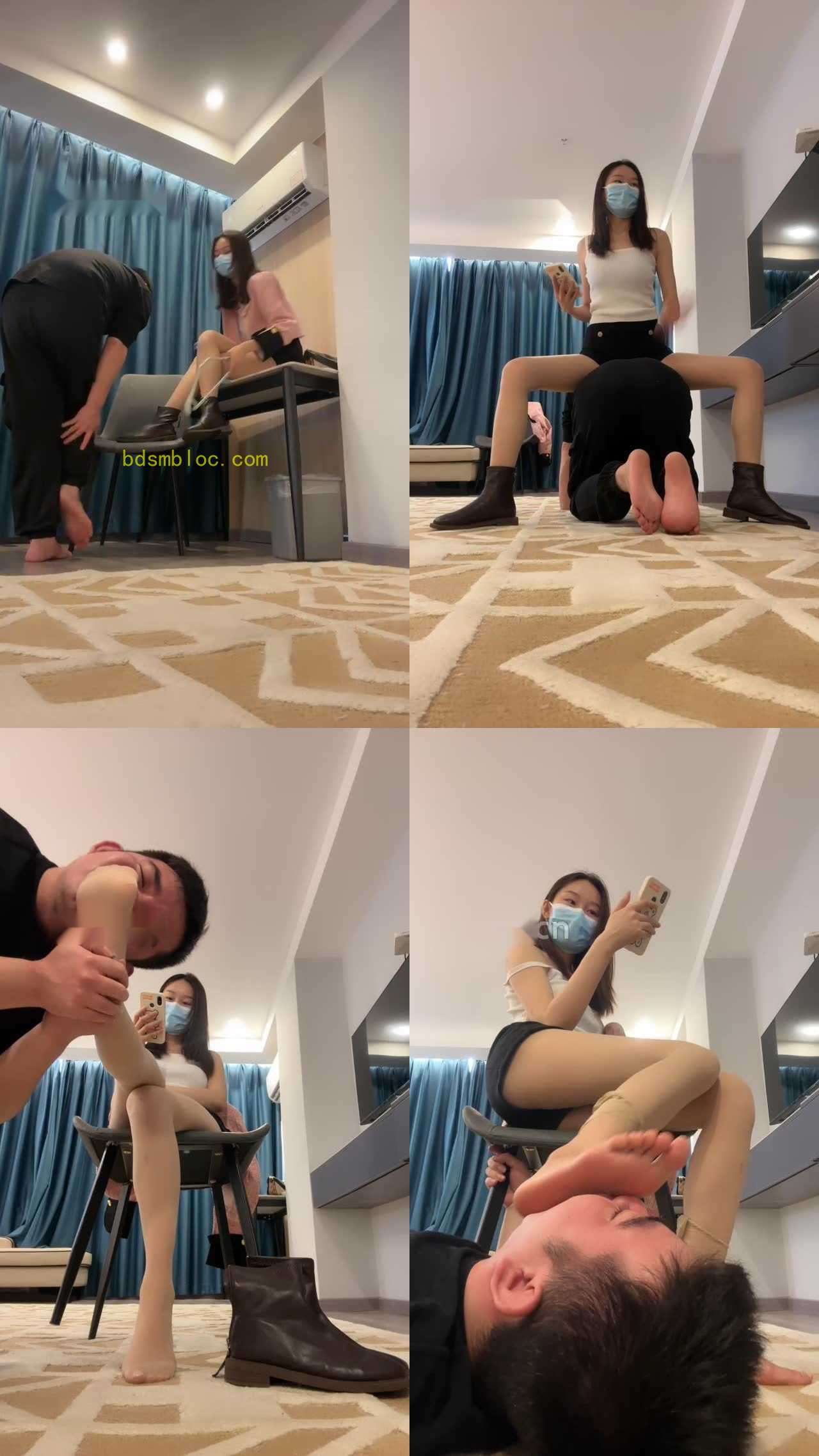 【艾莉】肉丝姐姐教训狗弟弟