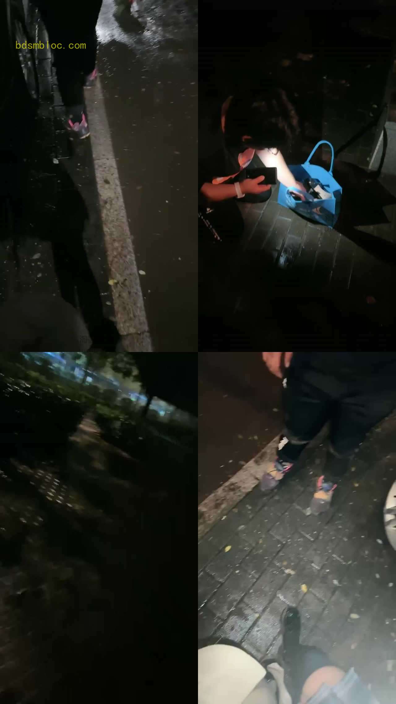 【殿下】户外，雨夜，脏鞋底，踩踏，口水