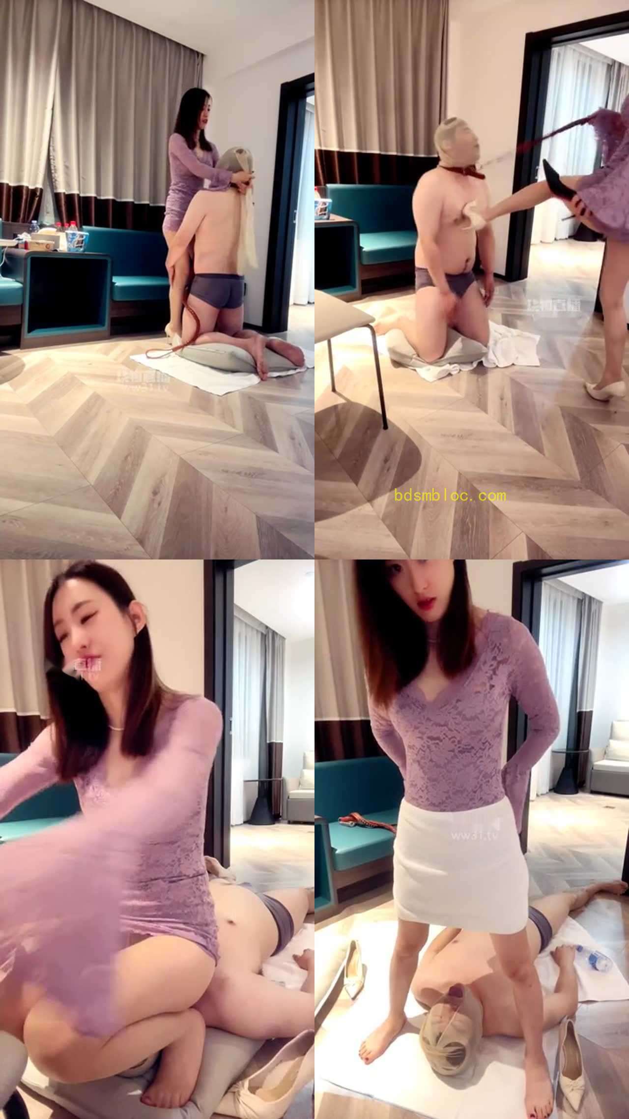 【希娜】暴打耳光 虐玩乳 踢裆坐脸窒息 调贱狗赏赐圣水除臭舔脚