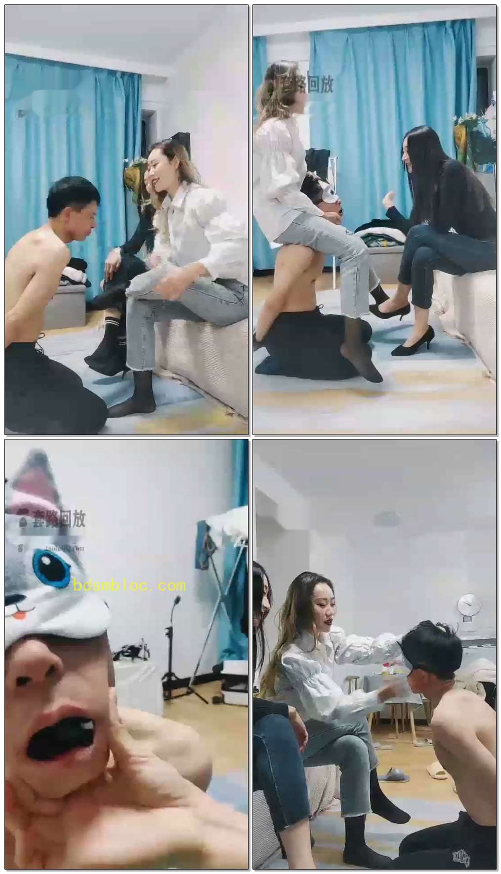 【二宝s】和素人女友花样耳光专场袜子塞满嘴连抽