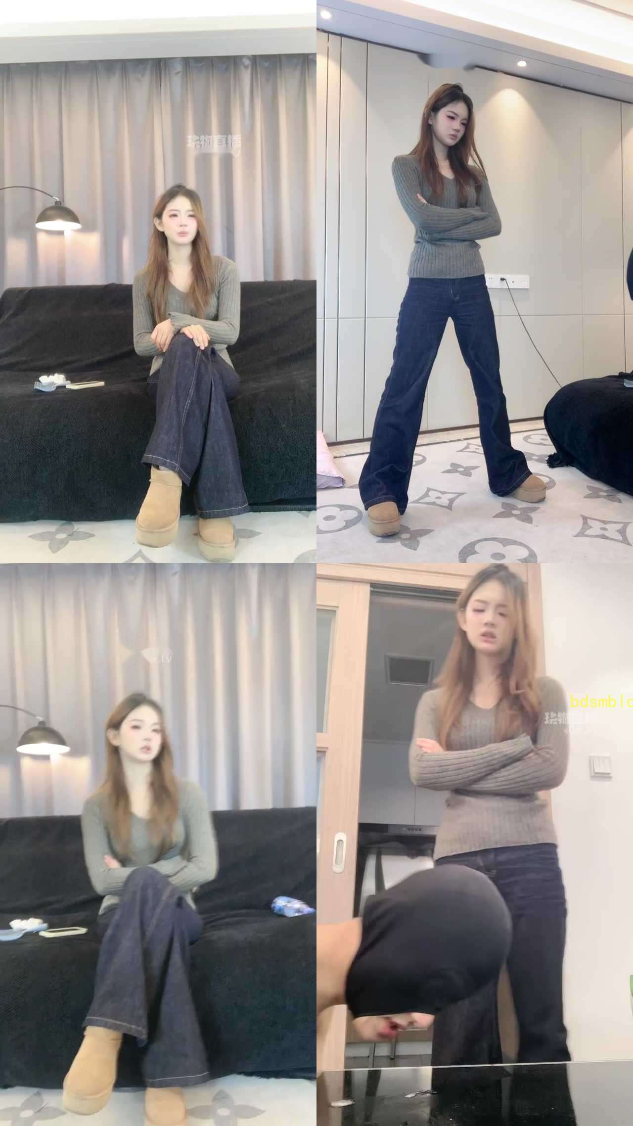 【女生也能很暴力】170女大雪地靴重度虐狗